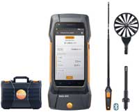 Testo 400 air flow kit with hot wire probe