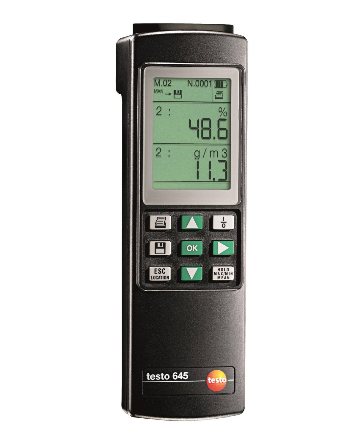 Testo 645 - Humidity/temperature measuring instrument